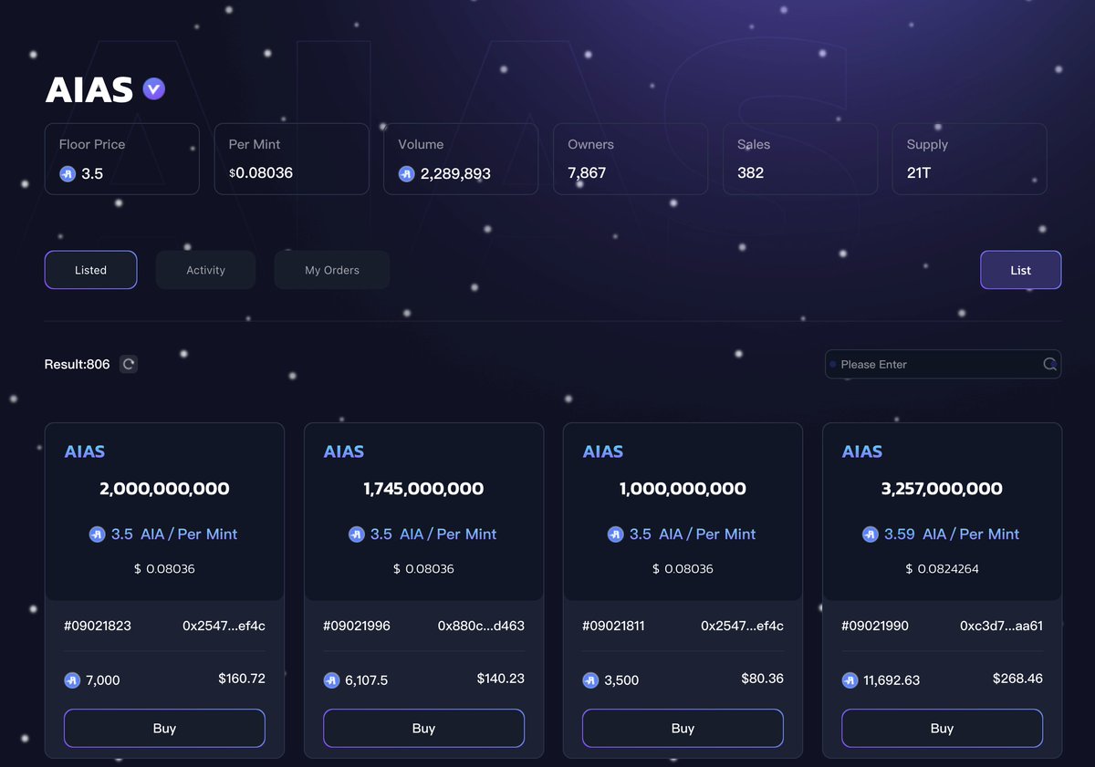 AiaScribe's tweet photo. 🎉 Great News! 🎉

The floor price is now at 3.5 AIA, and our early participants have already achieved a 300% profit! 💰📈

We've just broken through a trading volume of 2 million AIA! Let's keep this incredible momentum going! 🚀 

A huge thank you to @AIAChain for their unwavering support! 🙏

✅Website: https://t.co/gup17jOolX

💸Marketplace: https://t.co/Y65X9X9572

🟢 Tutorial: https://t.co/duefyEfb8C

#AIA #AIAS