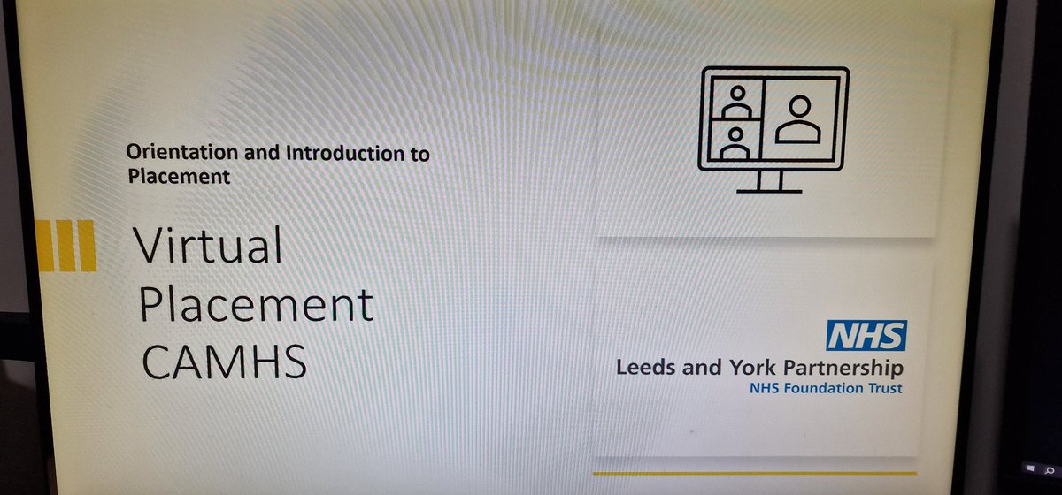 Day 1 of virtual placement based upon CAMHS inpatient unit. @SapphireeeA @BabijTamara @AlanCrump4 @LeedsandYorkPFT @ajm398 @WaldyPhD looking forward to the next two weeks of learning