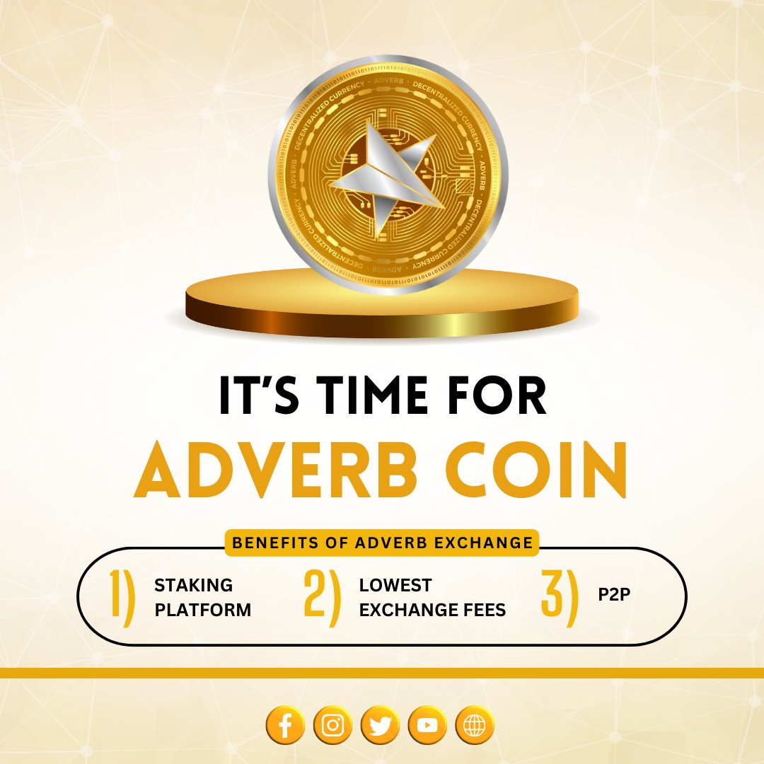 adverbcoins's tweet photo. It's Time For ADVERB EXCHNAGE
Say goodbye to high exchange fees and hello to savings that will make your wallet do backflips! 💰💸

#advercoin #adverbexchange #adverbex #staking #stake #proofofstake #NFT #trading #nftmarketplace #nfts #crypto #cryptowallet #walletaddress https://t.co/C3pPPYNehn