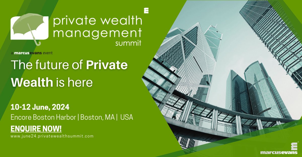 The Money Outlook (@moneyoutlook) on Twitter photo Private Wealth Management Summit | 10-12 June 2024 | Boston, MA
Peer-driven content over 3 action-packed days with an exceptional panel of speakers.
For more information, please contact Stavros Karelidis at stavroska@marcusevanscy.com or visit tinyurl.com/7shafppn
#pwm2024 Private Wealth Management Summit | 10-12 June 2024 | Boston, MA
Peer-driven content over 3 action-packed days with an exceptional panel of speakers.
For more information, please contact Stavros Karelidis at stavroska@marcusevanscy.com or visit tinyurl.com/7shafppn
#pwm2024