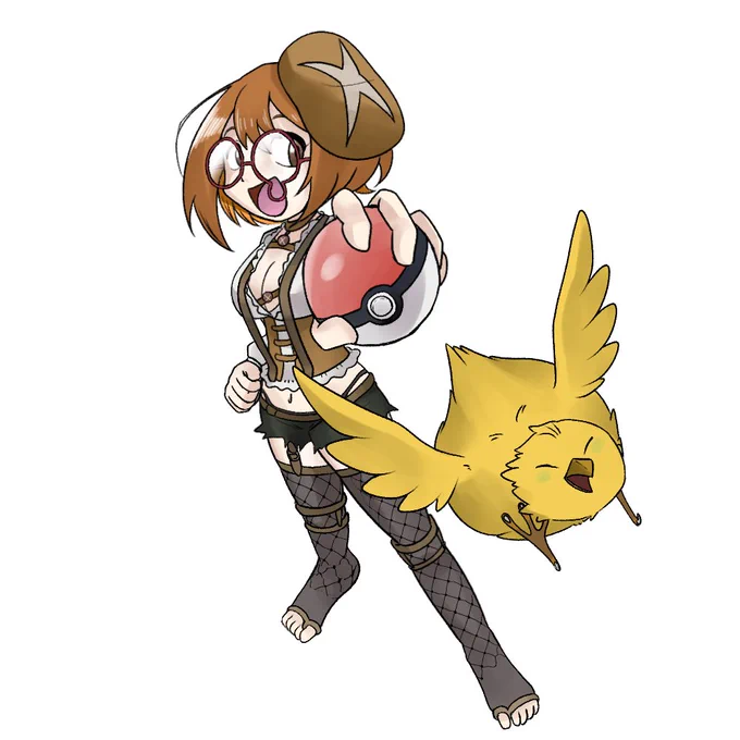 #トリキノコアート ポケスぺ風に描いてみたかったのよね