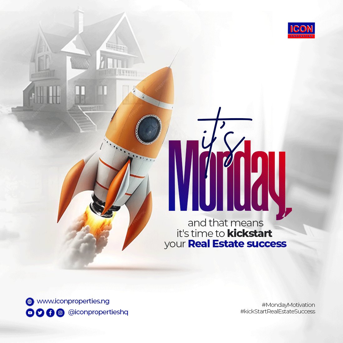 iconpropertyhq's tweet photo. This Monday, don't look back at the week behind you - look ahead to the week in front of you. Your real estate future is in your hands!"

#IconProperties
#IconAssociate
#RealEstate
#RealEstateNigeria
#InvestmentOpportunities
#LagosPropertiesforsale
#RealEstateDeals
#LandsinIbejuLekkilagos
#NigerianPropertycentre
#NigeriansInDiaspora
#Mondaymotivation