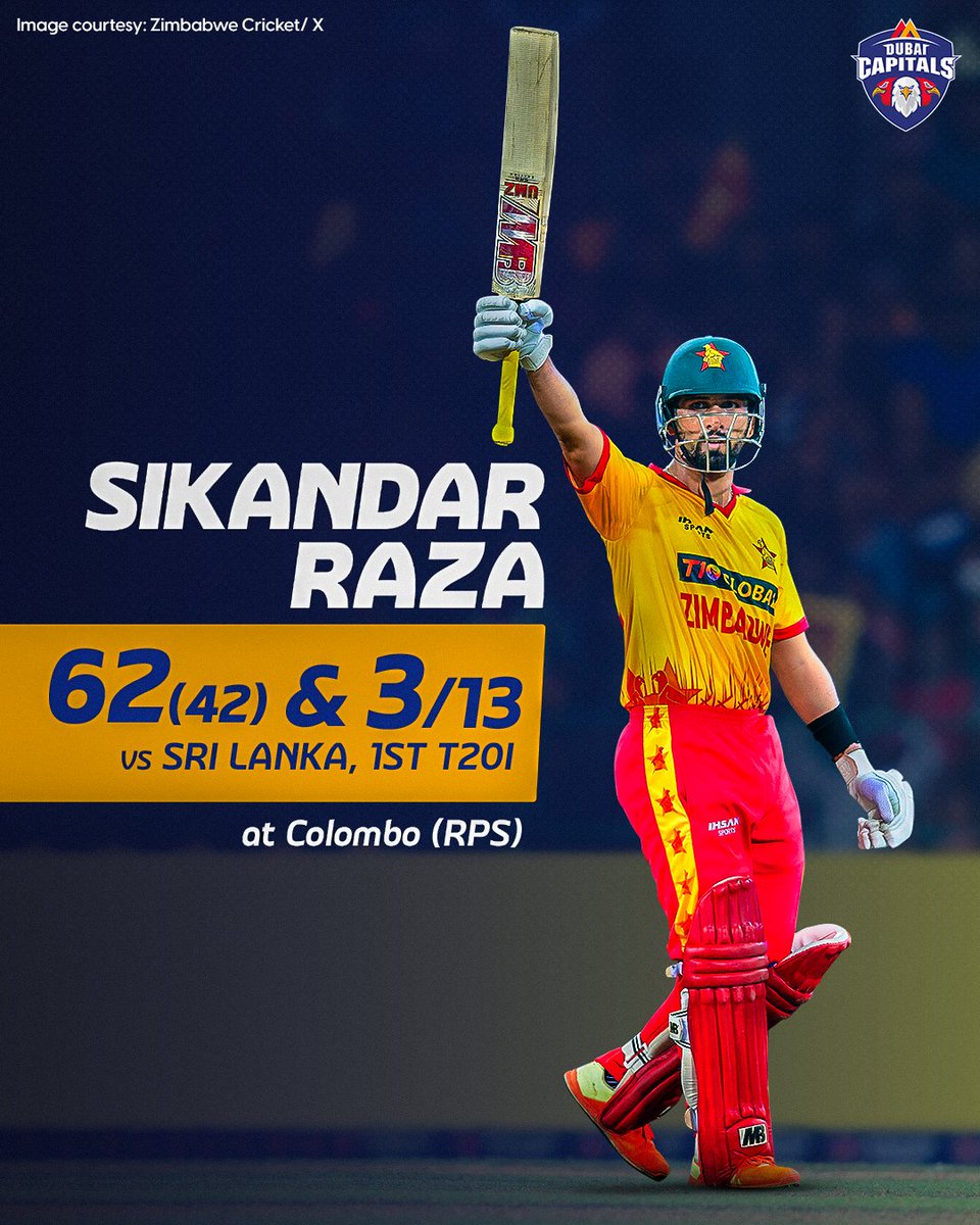 The opponents must be 𝐒𝐈𝐊 of his sight by now 👊😏

Sikandar Raza becomes the first ever batter to score 5️⃣ consecutive fifties in Men's T20Is 😲🔥

#SLvZIM