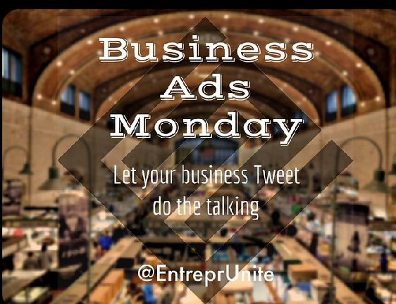 EntreprUnite's tweet photo. Good Morning Entrepreneurs, 
It's Monday and you know how we do it #TagAbusiness O'clock.

Here are the rules
1. Talk about your business
2. Add pictures
3.Use #TagABusiness #Entrepreunite
4. Like and RT for others. https://t.co/XCMuI0UkCL