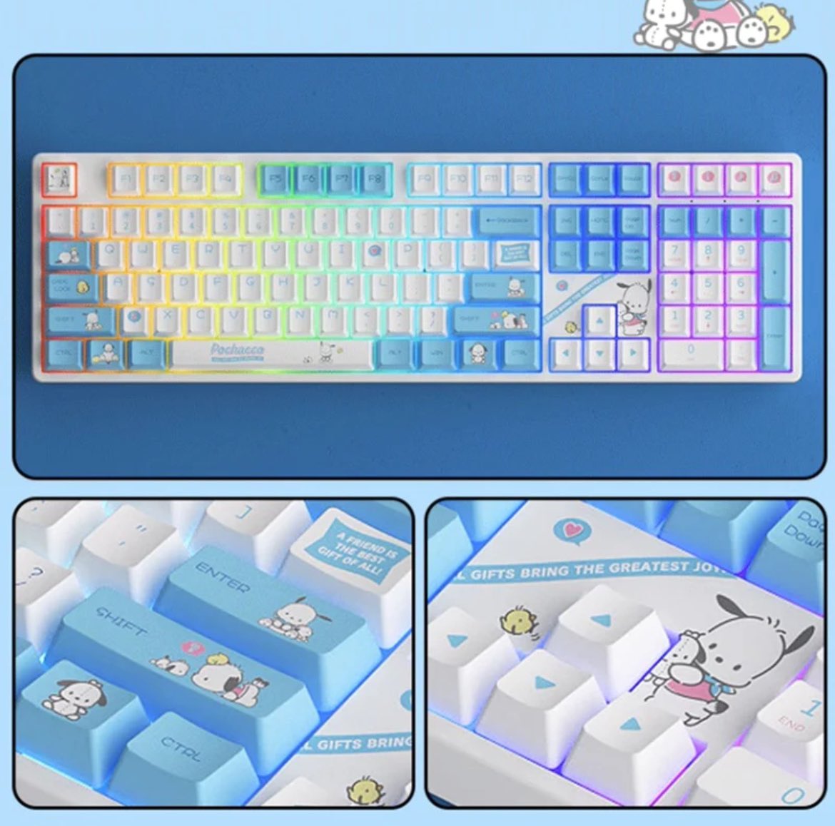 readerr0r's tweet photo. Slaying my enemies online with the Pochacco gaming keyboard https://t.co/Pda1pMWSjq