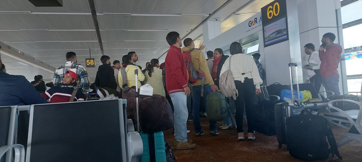 rahul_1902's tweet photo. #AirIndia flight I5 744 DEL to IXR today, getting delayed.  Passenger are at gate 60 Terminal 3 Delhi, no  staff at gate 60 to update further. STD 0810 hrs ETD 1410 hrs.
@JM_Scindia @PMOIndia https://t.co/wUqxVJQ0KL