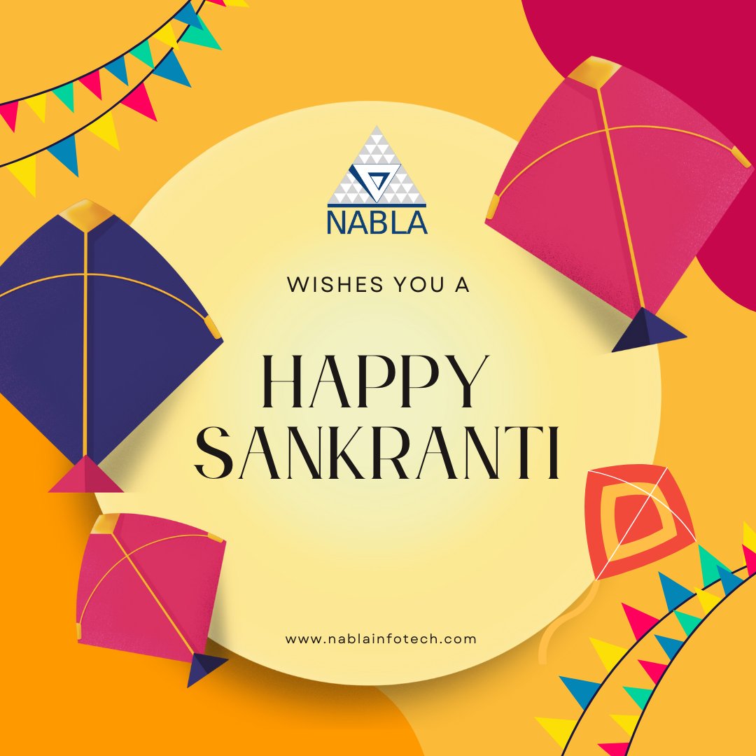 nabla_infotech's tweet photo. Happy Makar Sankranti, Pongal, and Makara Festival from all of us at Nabla Infotech! Celebrating the harvest and the sun's northward journey, marking new beginnings and prosperity. #HarvestFestival https://t.co/6qIotA2ivI