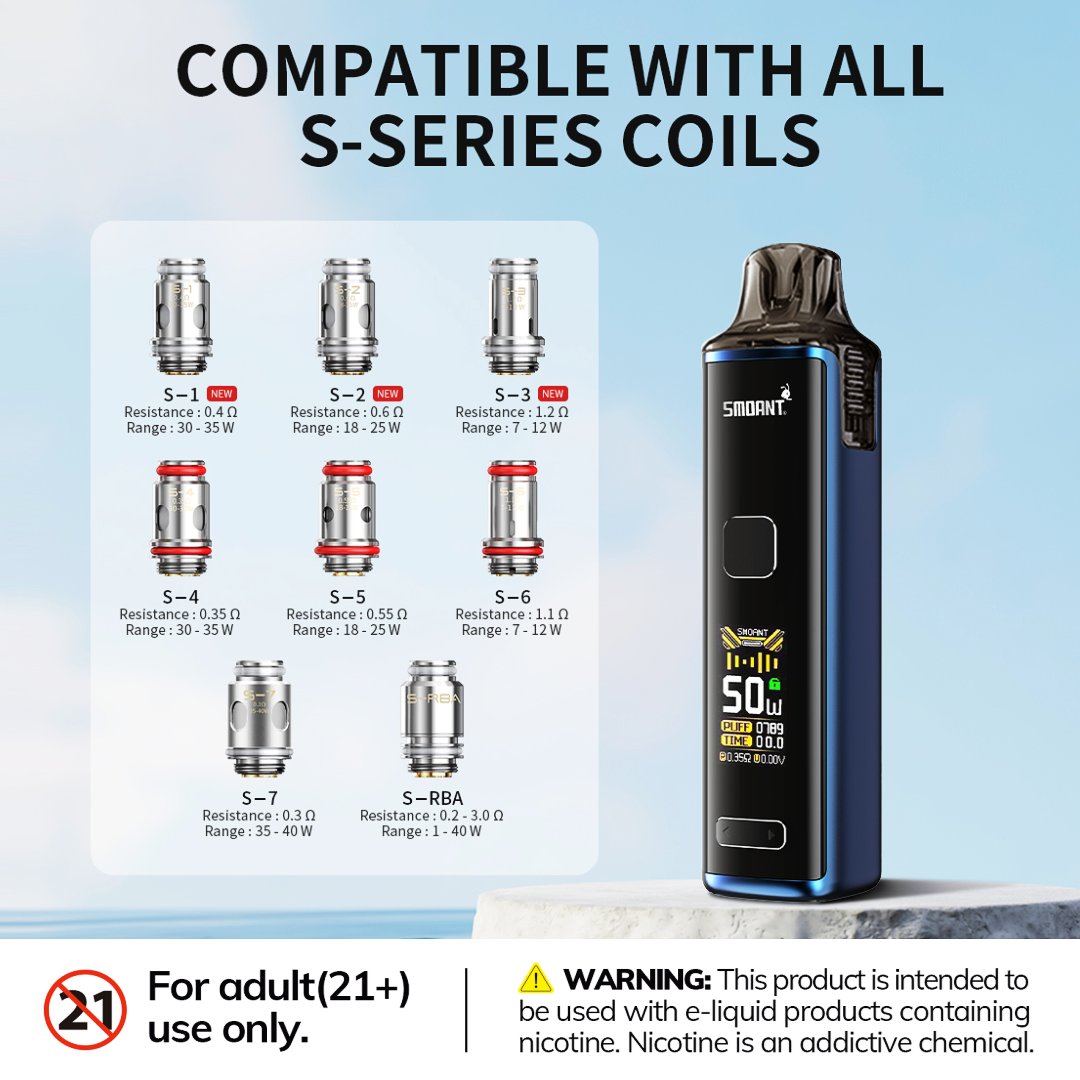 vapesourcing's tweet photo. Charon T50 is compatible with all S Series coils including new upgraded Coils(S-1, S-2, S-3). 🙌⁣
https://t.co/kR6fhV5iNQ
-
#vapesourcing #vape #vapelife #gift #FreeShipping #newarrivals #newvape #vapor #vaping #vapefam #smoant #CharonT50 #smoantcharont50 https://t.co/gyOxQSx0ro