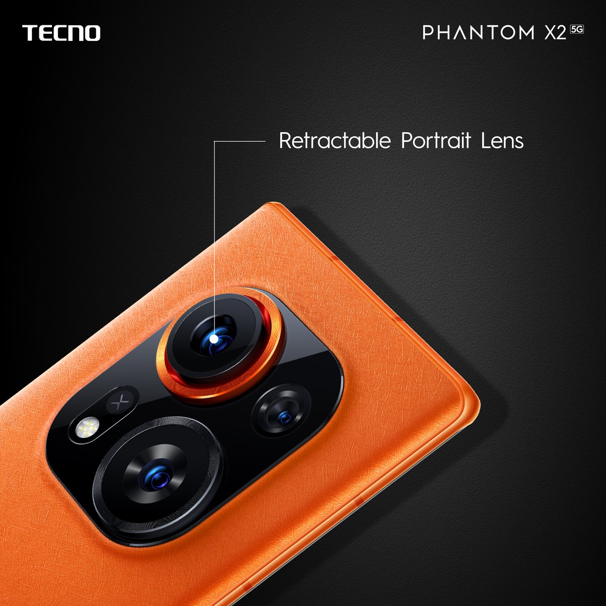 TECNOMobile254's tweet photo. Bold and bright, just like your photography! 🧡✨ The Phantom X2 Pro in striking orange is ready to impress with its innovative retractable lens. Get yours today and take photos like a pro. 

#TECNO #PhantomX2Series #BeyondExtraordinary https://t.co/dvP6e7tCGN