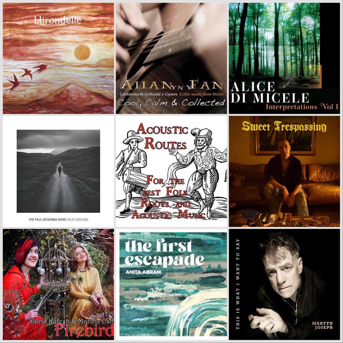 Coming up on @acousticroutes 478 Featured album from @martyn_joseph & tracks from @DariaKulesh @AliceDiMicele @paulmckennaband @AllanYnYFan and more. Tune in to @BluesRootsRadio Thursday 7pm 🏴󠁧󠁢󠁷󠁬󠁳󠁿🇬🇧time, repeated Friday 1:30pm bluesandrootsradio.com