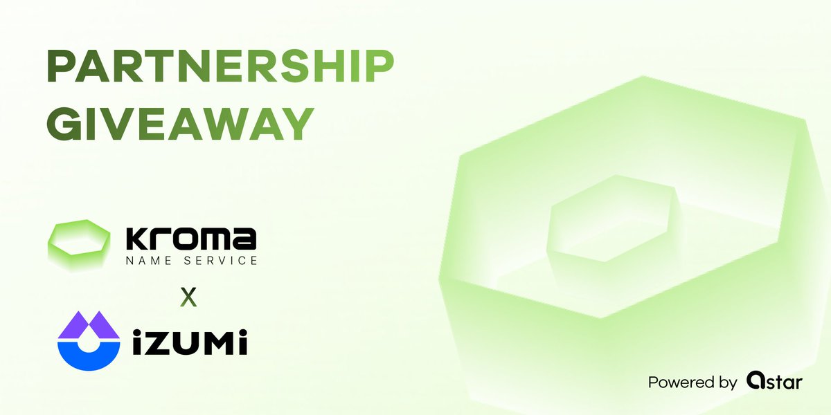 Kroma Name Service (@kromansdomains) on Twitter photo 🚀 Get ready for the ultimate #KromaNetwork 2024 Kickoff Campaign! (3/3)
<a href="/izumi_Finance/">iZUMi Finance | #iZiSwap</a> & <a href="/kromansdomains/">Kroma Name Service</a> join forces to provide you with a campaign to start your new year on a high! 🎉
💰 Brace yourselves for a thrilling lineup of valuable giveaways valued at over $1,000U
➡️ 🚀 Get ready for the ultimate #KromaNetwork 2024 Kickoff Campaign! (3/3)
<a href="/izumi_Finance/">iZUMi Finance | #iZiSwap</a> & <a href="/kromansdomains/">Kroma Name Service</a> join forces to provide you with a campaign to start your new year on a high! 🎉
💰 Brace yourselves for a thrilling lineup of valuable giveaways valued at over $1,000U
➡️