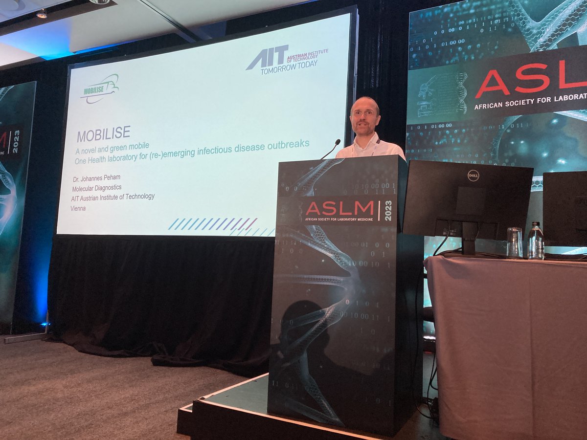 AIT presented the results of BSL-3/4 lab concepts, including rapid diagnostic tests for WNV and CCHFV, at the ASLM conference 2023. These findings highlight the potential applications of such concepts in outbreak control. #MOBILISE #ONEHEALTH #PANDEMIC #RESEARCH #INNOVATION #EU