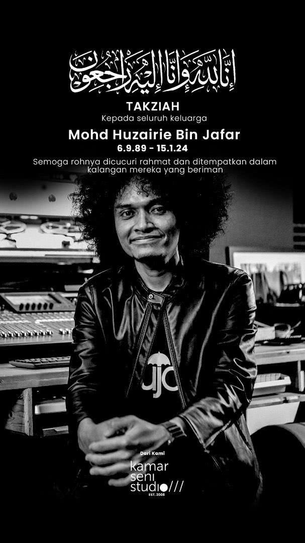 Takziah buat semua keluarga &amp; rakan2 ucop <a href="/classmatesband/">ClassmatesBand</a>   Semoga beliau di tempatkan orang2 beriman.

credit : <a href="/kamarseni/">KSSLS</a>

#muzikpedia #sapotlokal #ucopclassmates #muziktempatan