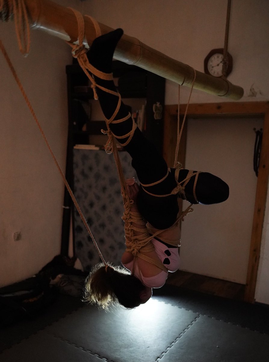 alexinropes's tweet photo. A memory from an intense session😌✨ #shibari #kinbaku #ropebunny #strappado https://t.co/Le0mUqPS9y