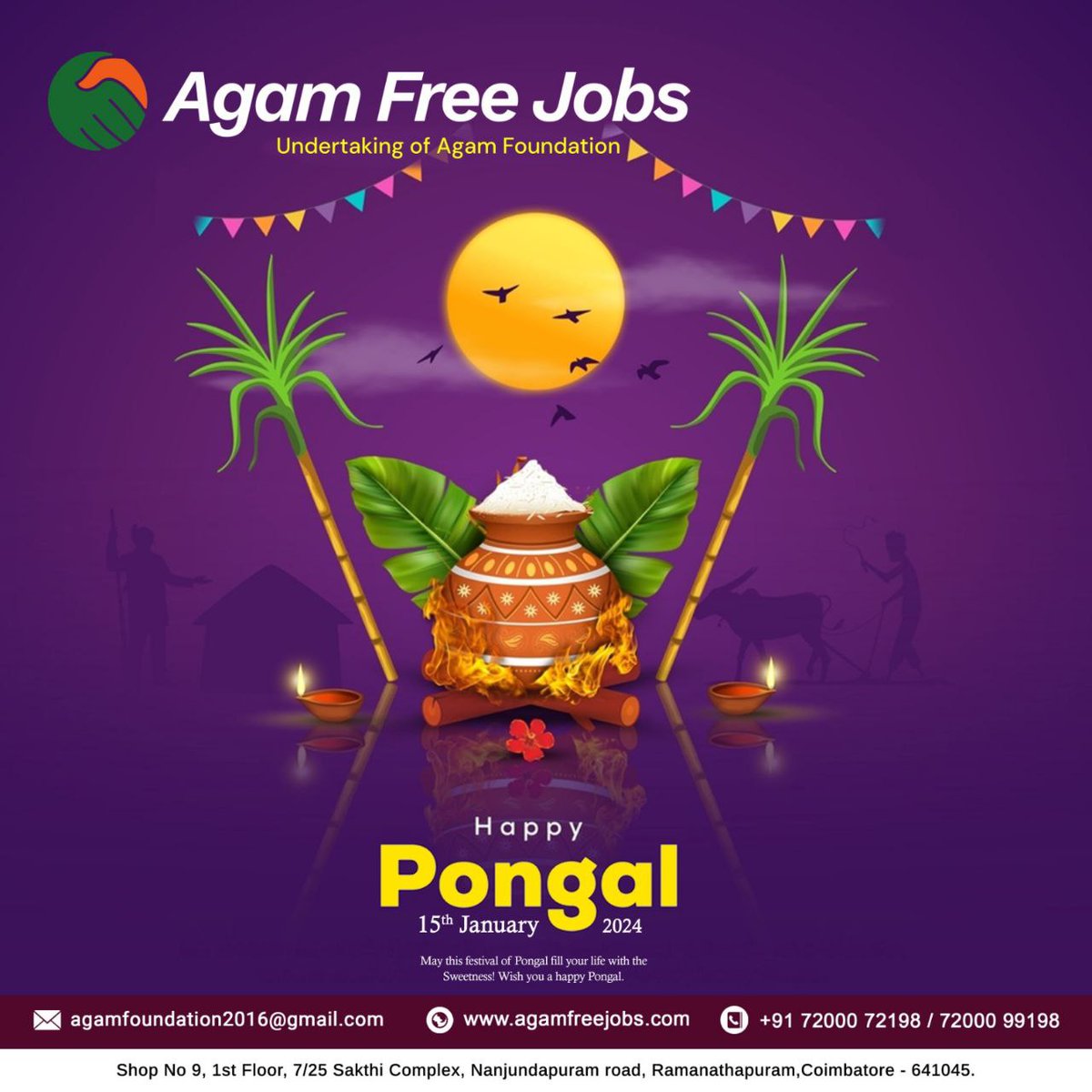 agamfoundation4's tweet photo. AgamFoundation wishes #HappyPongal https://t.co/qQscevLybK