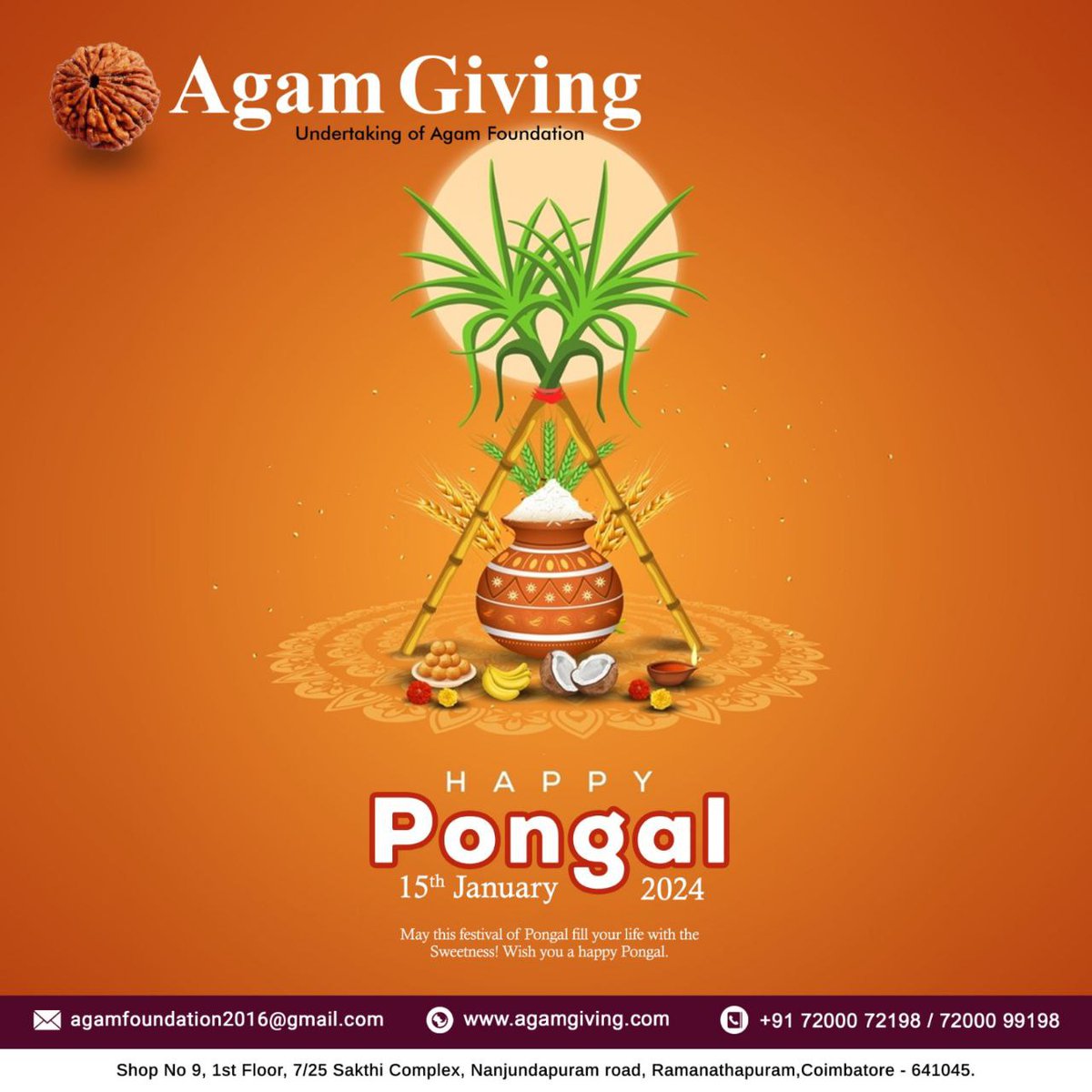 agamfoundation4's tweet photo. AgamFoundation wishes #HappyPongal https://t.co/qQscevLybK