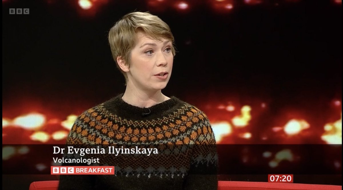 Brilliant interview from @EIlyinskaya on BBC breakfast this morning (watch from 07:20 on iPlayer) talking about the ongoing Icelandic eruption from her perspectives as both a scientific expert and an Icelander