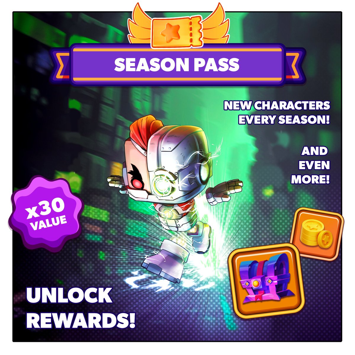 madraidgame's tweet photo. Gear up for the high-octane 'Blitz' Season and level up with the unstoppable hero, Blitz! ⚡🕹️ Snag it right now to claim epic rewards that won't stick around for long. ⏳ #MadRaidGame #PlaytoEarn #PlayandEarn https://t.co/jgDJO77GUu