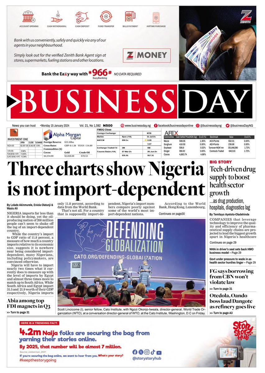 JMVCNetwork's tweet photo. 15 | 01 | 2024 
#Newspaper #Headlines https://t.co/qmUfTjgIfh