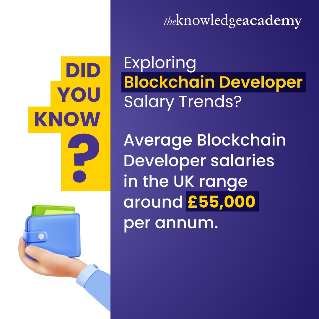 TKA_Training's tweet photo. Discover the earning potential of Blockchain Developers in the UK. 
Learn More: https://t.co/MpT2qc52xX 
 
#Blockchain #Blockchaincourse #Blockchaintraining #Blockchaincertification #Blockchaincareer #blockchaintechnology #blockchains #blockchain #blockchaintools #blockchaindeveloper #blockchainsalary #blockchaindevelopersalary #blockchaintrends #blockchainsalarytrends #technology #information #certification #uk #canada #australia #nz #tka #theknowledgeacademy