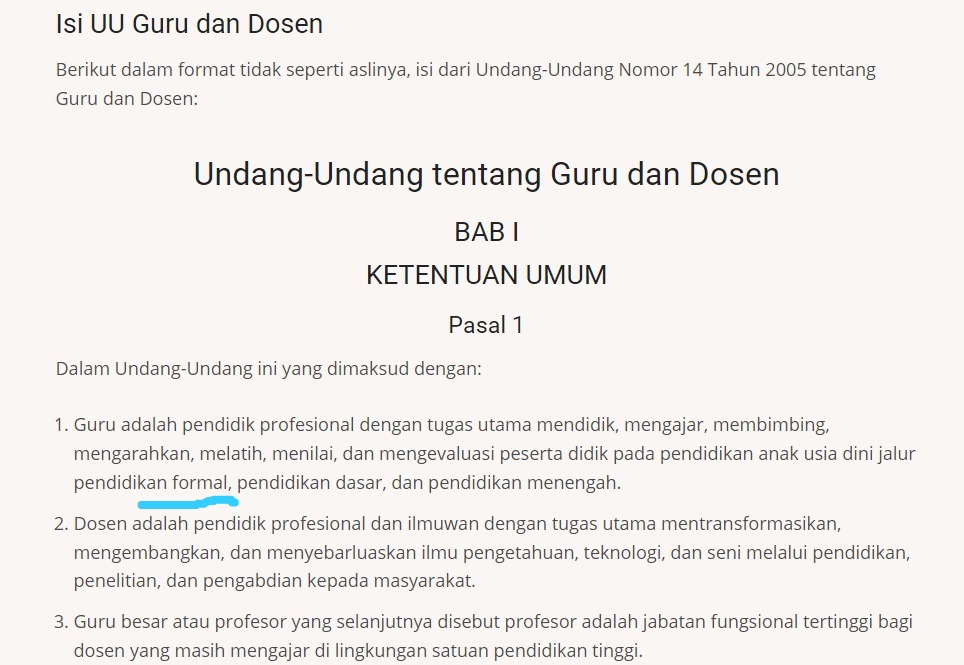 adesilviTH's tweet photo. Sebagai guru Kelompok Bermain yg sudah mengabdi selama hampir 14 th, tdk banyak harapan saya kpd Presiden baru Indonesia. Siapapun capres yg bisa mengubah UU Guru &amp; Dosen no. 14 th 2005, bab I, pasal 1, angka 1, maka beliaulah nanti yg akan jadi pejuang kesetaraan guru KB (utas) https://t.co/D2VkiOexSv