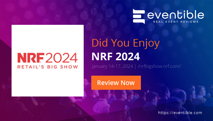 Did you enjoy NRF 2024?😍

Write a review at → eventible.com/e-commerce/nrf… 

#B2BEvents #Events #EventProfs #NRF2023 #Startup #Innovation #metaverse
@NRFnews