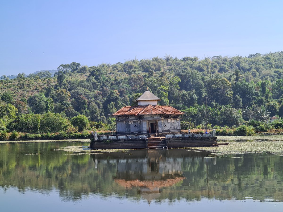 sleepyheadspeak's tweet photo. Kere Basadi a.k.a Lake Temple at Varanaga.

This 12th-century temple is the most famous of the Varanga Jain temples and for good reason. It's situated in the middle of a serene lake, making for a truly picturesque sight.

#KereBasadi #JainTemple #Varanga #Karnataka #India #Travel https://t.co/hqjmfIZhjc