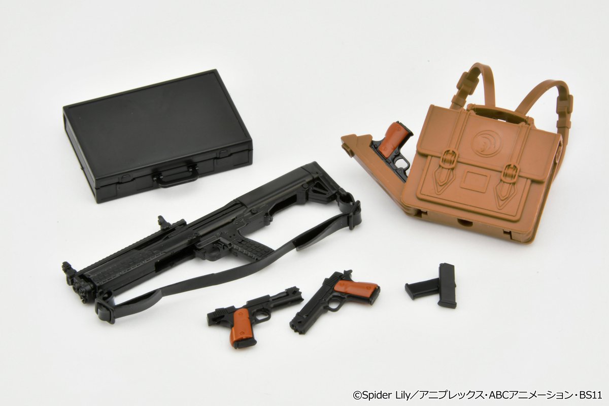 LittleArmory's tweet photo. 【発売日情報】
いよいよ1/19(金)に発売となります。

トミーテック新製品
1/12スケール組み立てモデル

リコリス・リコイル ウエポンズ 千束ver.
https://t.co/fUmwrqzdXm
リコリス・リコイル ウエポンズ たきなver.
https://t.co/2NQQlQk7Hv https://t.co/2lRyjK4peY