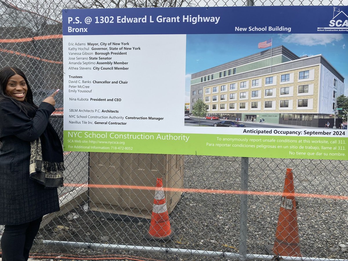 BPGibson2025's tweet photo. #Flashback - Our new public school in #Highbridge will soon open its doors to hundreds of middle school scholars and educators. Excited for the official opening this Fall. #Bronx #CSD9 https://t.co/Ahv9Jocz0R