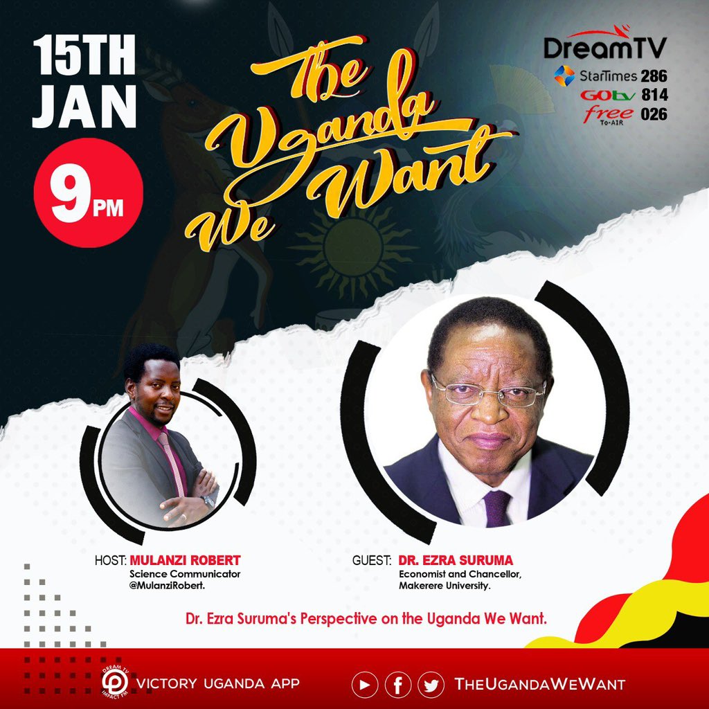 dreamtvug's tweet photo. THE UGANDA WE WANT | Today, 9pm
With Mulanzi Robert
#TheUgWeWant
#VictoryUgandaApp https://t.co/LeuAxeLsEu