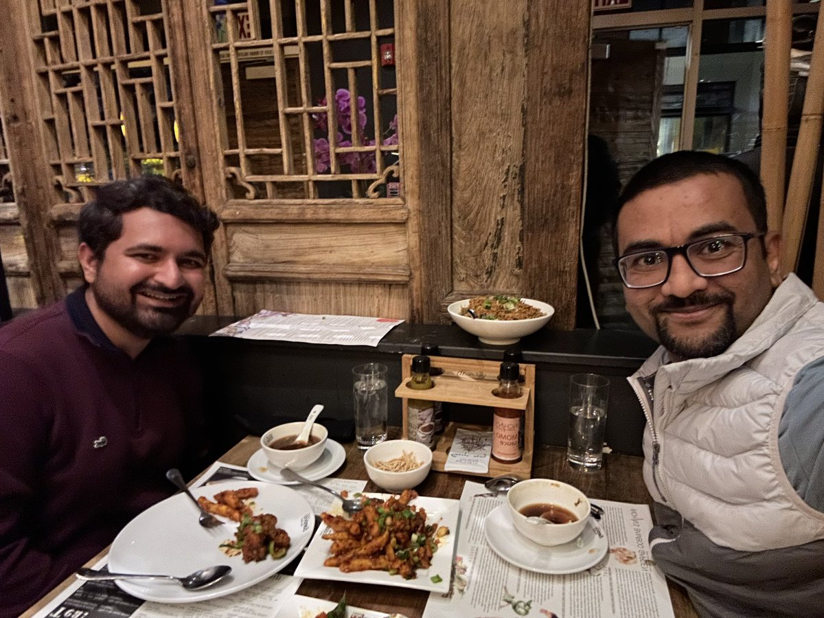 Landed in Bay Area &amp; dinner with <a href="/jayesh_ahire1/">Jayesh Ahire @ 🏡👨‍💻</a> talking observability, what’s next in Gen AI and all other life catch-up

Will be in Bay Area whole week &amp; would love to meet people!
