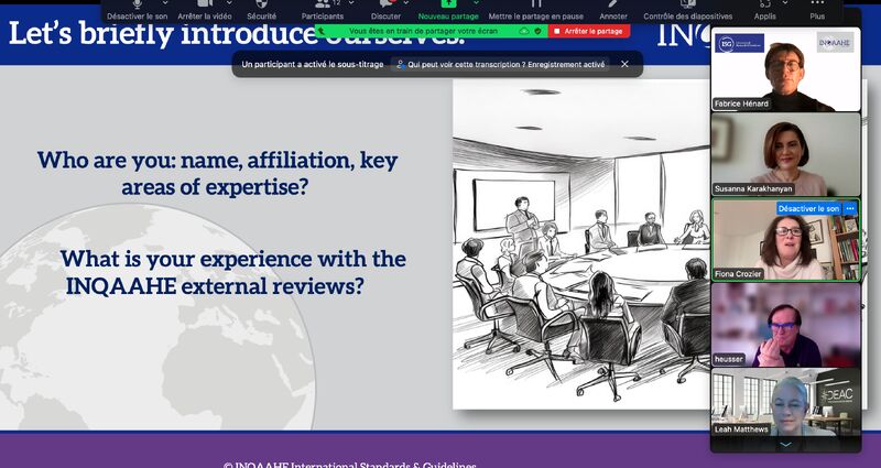 inqaahe's tweet photo. Last week INQAAHE launched its first-ever training session designed for external reviewers. They play a pivotal role in conducting external evaluations of QAAs in accordance with the ISGs. No need to be an INQAAHE Member to undergo an ISG review! https://t.co/K7UwCKoEHa https://t.co/DTf5IpG9PH