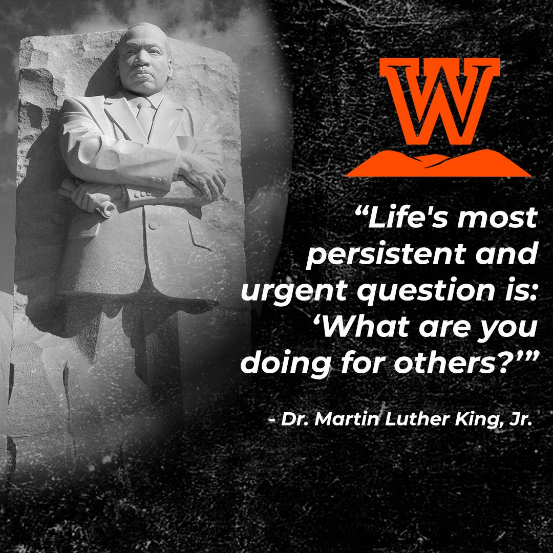 WVWesleyan's tweet photo. In recognition of Dr. Martin Luther King Jr., born on this day in 1929, WVWC campus offices are closed today. #DiscoverWVWC #ichoseWVWC https://t.co/ksiZBIYYg8