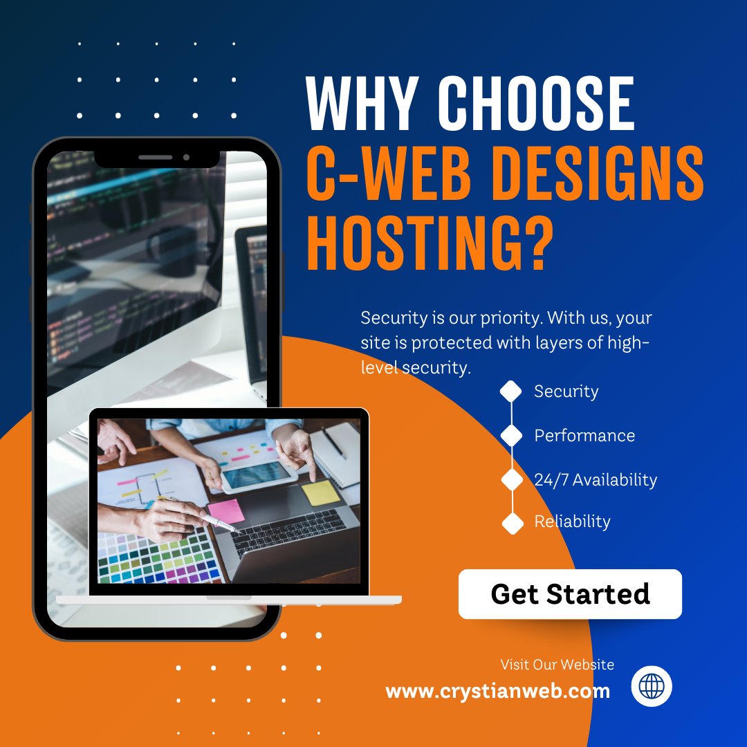🚀 Why Choose C-Web Designs Hosting?

💡 Performance: Experience blazing-fast loading times for optimal user satisfaction.

📞 Contact Us Today!
Phone: (609) 910-2293 📧 E-mail: support@crystianweb.com 🌐 Website: crystianweb.com
.
.
#CWebDesigns #WebHosting #SecureWeb