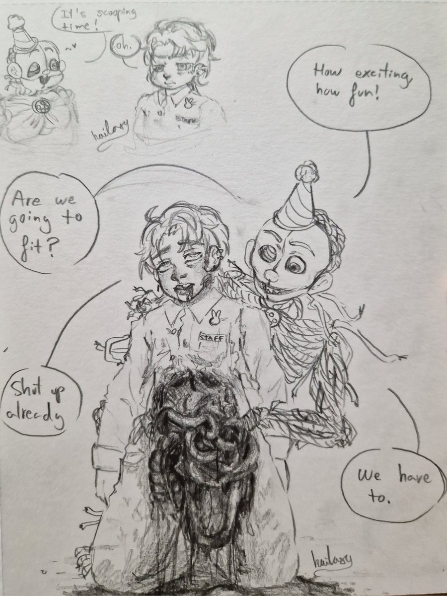 Hailaxy_art's tweet photo. CW: GORE❗️#fnaf #fivenightsatfreddys #fivenightsatfreddyssisterlocation  #fnaffandom #fnafsl #fnafsisterlocation #fnafart #fnaffanart #fnafmikeafton #michaelafton #fnafmike #michaelfnaf #ennardfnaf #ennard #scoopingroom #scooperfnaf #scooperfnafsisterlocation #goreart #ArtistOnX https://t.co/rJH4gHQYfy