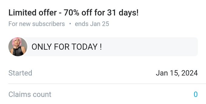 SURPRISE!!! Only for today my page is in 3$ go and subscribe 🥵🥵link in the comments https://t.co/mh8