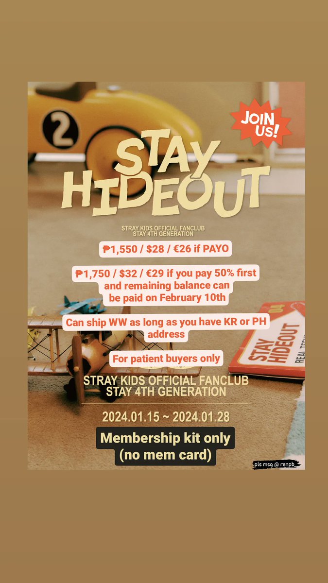 renpb_'s tweet photo. ✨GIVEAWAY✨

(1) 4th gen kit for free*
Mechanics: mbf @renpb_ and @stray_kids. like &amp; rt this post

Selling Stray Kids Official Fanclub Stay 4th Generation membership kit! See photo for more info 💙

t. skz bang chan lee know changbin hyunjin han felix seungmin i.n 4기 wts lfb https://t.co/37z0XQFDXE