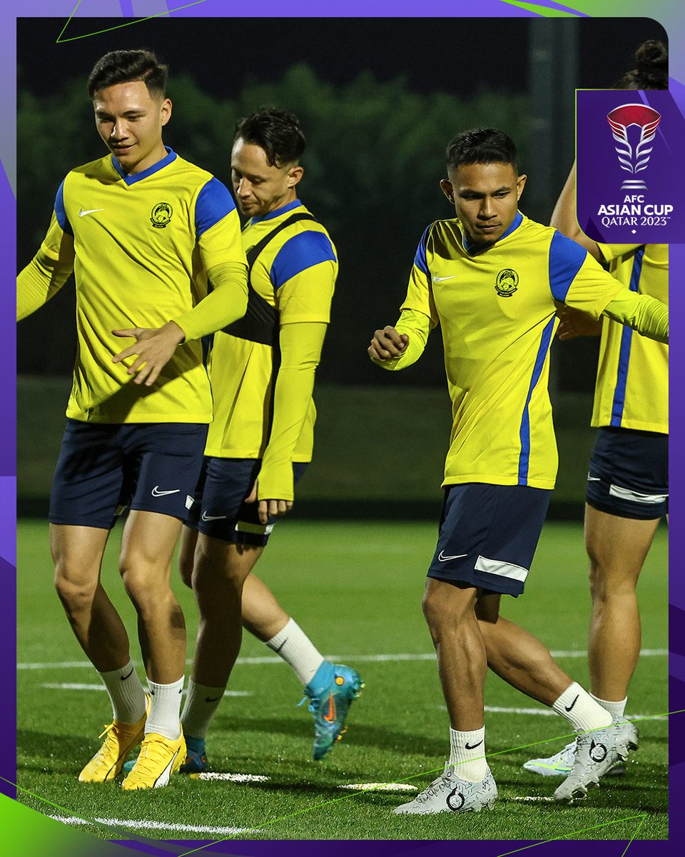 afcasiancup's tweet photo. 🇲🇾 Harimau Malaya are ready. Are you ready Malaysian fans?

#AsianCup2023 | #HayyaAsia | #MASvJOR https://t.co/pL3P7ya2mC