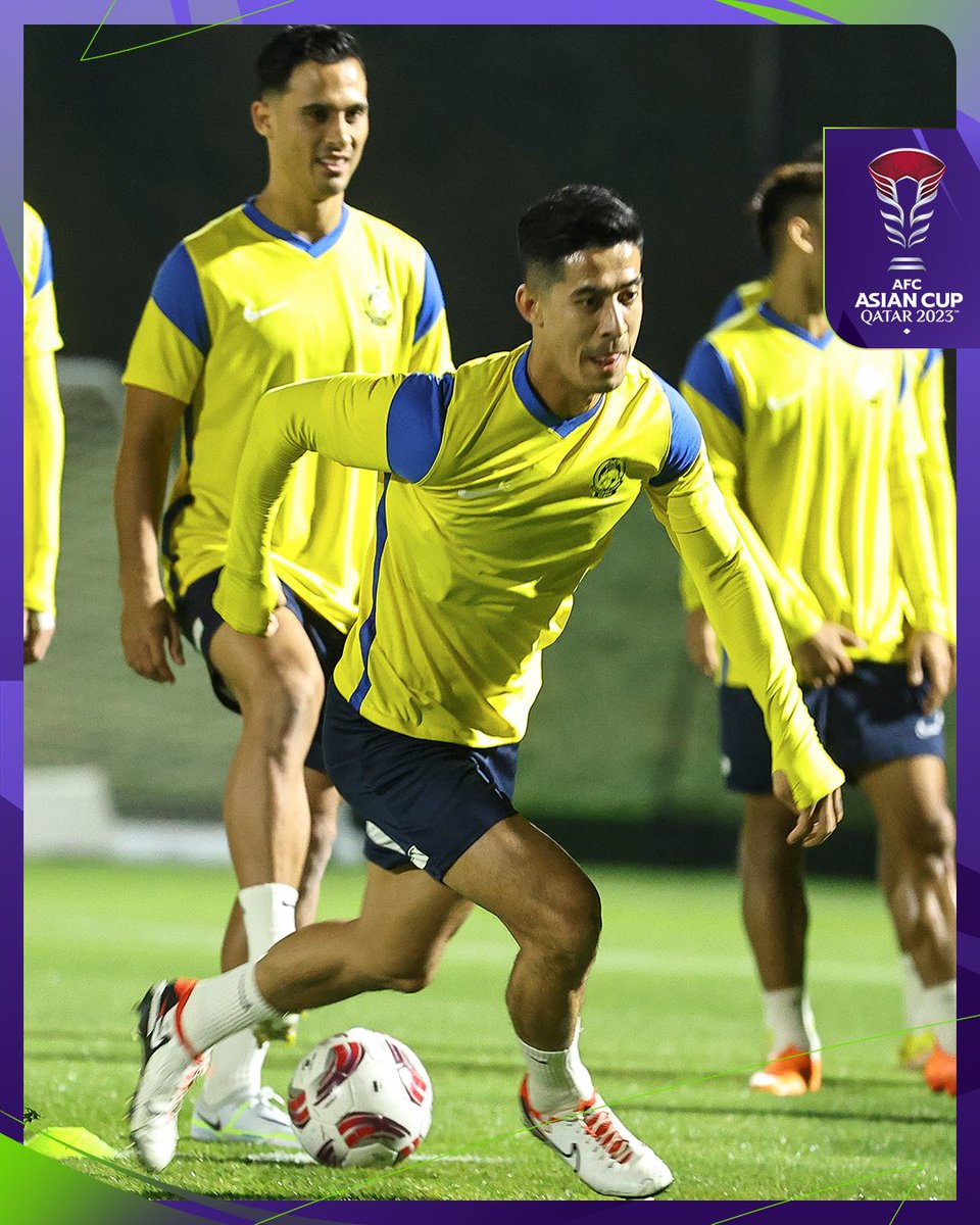 afcasiancup's tweet photo. 🇲🇾 Harimau Malaya are ready. Are you ready Malaysian fans?

#AsianCup2023 | #HayyaAsia | #MASvJOR https://t.co/pL3P7ya2mC