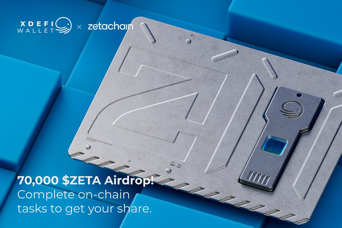 🪂 70,000 $ZETA airdrop on @zetablockchain🪂 ⚡ Introducing the XDEFI ZetaZone on @Galxe Complete on-chain tasks across the ZetaChain ecosystem using your XDEFI Wallet to increase your reward. Read on to learn how 🧵 1/6