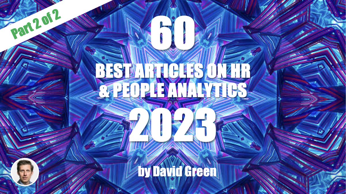 The best #HR &amp; #PeopleAnalytics articles of 2023 (2 of 2)
w/ <a href="/kathi_enderes/">Kathi Enderes</a> <a href="/EllynJShook1/">Ellyn J. Shook</a> <a href="/Rob_Briner/">Rob Briner</a> <a href="/elesser/">Eric Lesser</a> <a href="/analyticshero/">Brent Dykes</a> <a href="/amywebb/">Amy Webb 🤷🏻‍♀️</a> <a href="/RichardRosenow/">Richard Rosenow</a> <a href="/RavinJesuthasan/">Ravin Jesuthasan</a> <a href="/gwesterman/">george westerman</a> <a href="/AmyCEdmondson/">Amy Edmondson</a> <a href="/profmortensen/">Mark Mortensen</a> <a href="/drtcp/">Tomas Chamorro-Premuzic</a> <a href="/StaciaGarr/">Stacia Sherman Garr</a>
#WorkforcePlanning #Leadership #Culture #Diversity