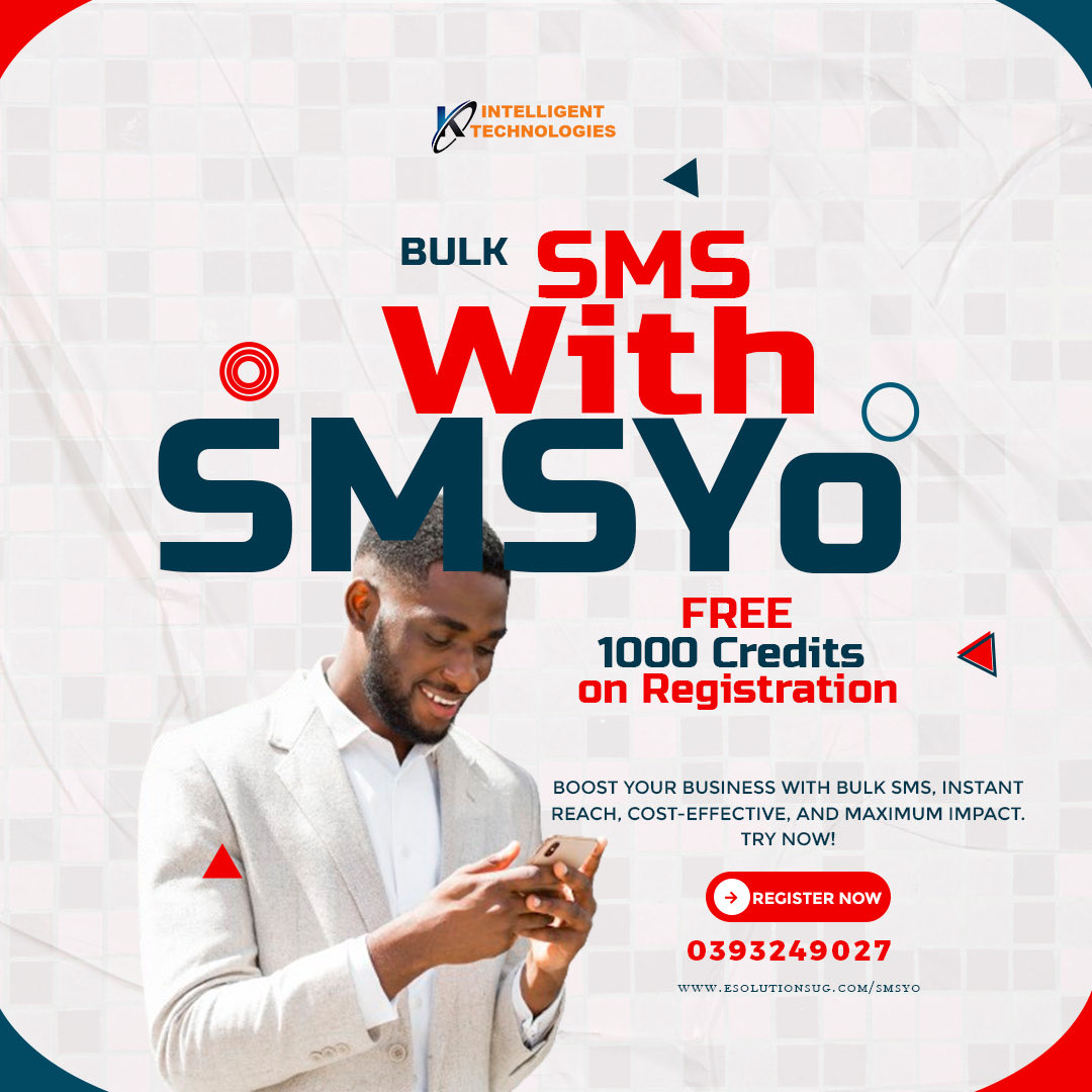 KIntelligentTec's tweet photo. 🚀 Elevate Your Communication with SMSYo! 📲✨
Unlock the power of instant, personalized communication for your business, organization, or school! 🌐 Register for a FREE SMSYo account at https://t.co/LSHEKNWYhM and receive 1000 FREE credits! 🎁📱 Stay connected, stay engaged! 💬