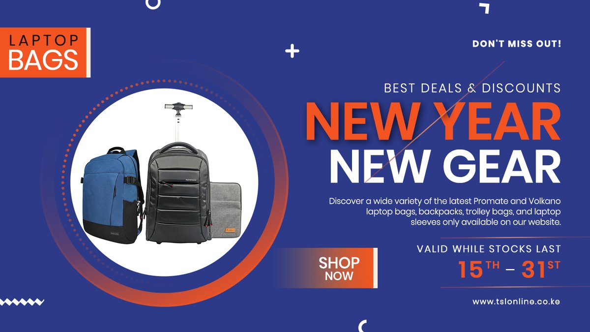 TotalSLtd's tweet image. 🚨 LIVE NOW 🚨

Upgrade your GEAR this New Year

Get discounts off these AMAZING bags this season! 
 🔖 Sleeve Bags
 🔖 Backpacks
 🔖 Messenger Bags
 🔖Travel Bag
🛒🛍 -tr.ee/1O7K63PiN_

🌟Offer till January 31st, 2024🌟

#backpacks #PROMATE #VOLKANO #TARGUS #deals