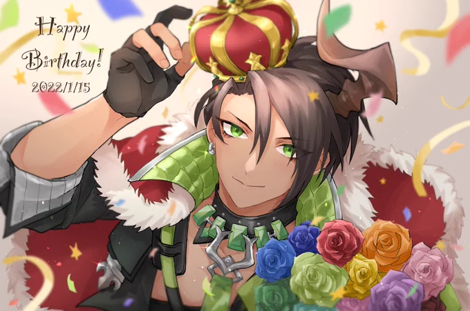 今までの魔人さんお誕生日絵今年もお祝いできて嬉しや