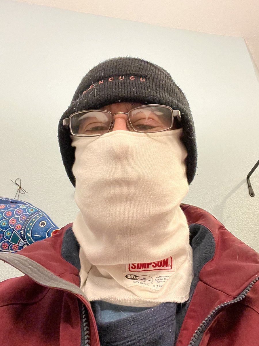 When it’s sub 20 and you don’t have a ski mask @SimpsonRacing  #TeamSimpson