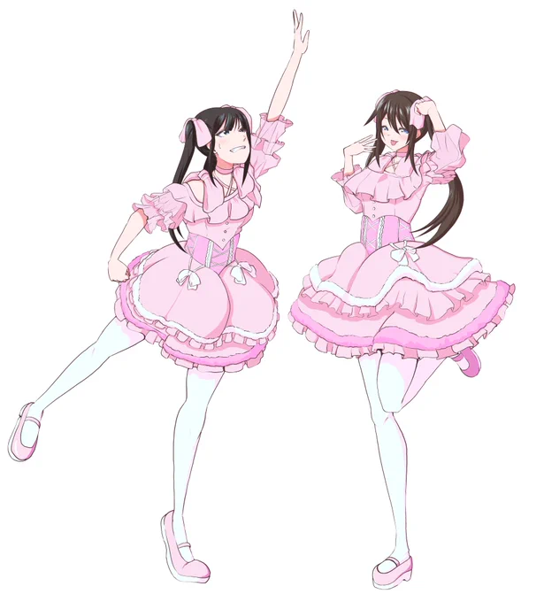 今回のフラスタのイラスト、みんな全身絵で描いてます。個人的にはやっぱりしずくちゃんを描いてる時が1番楽しかったです 