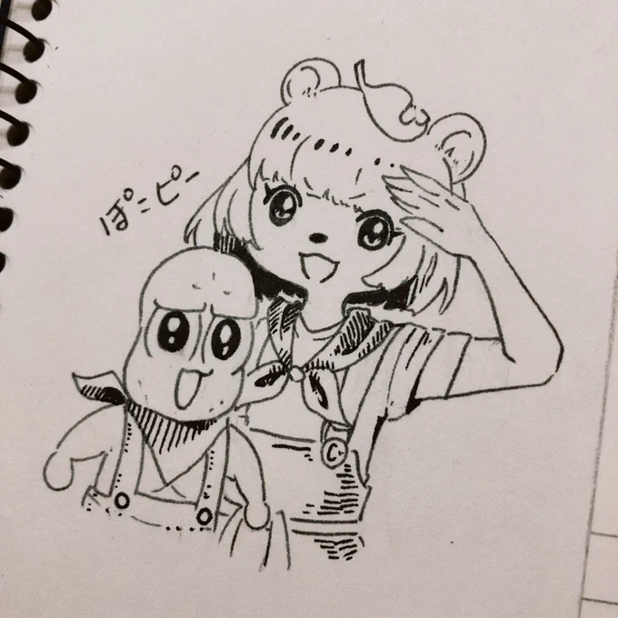 新しいペンを買ったのでお試しにぽこピー落書き