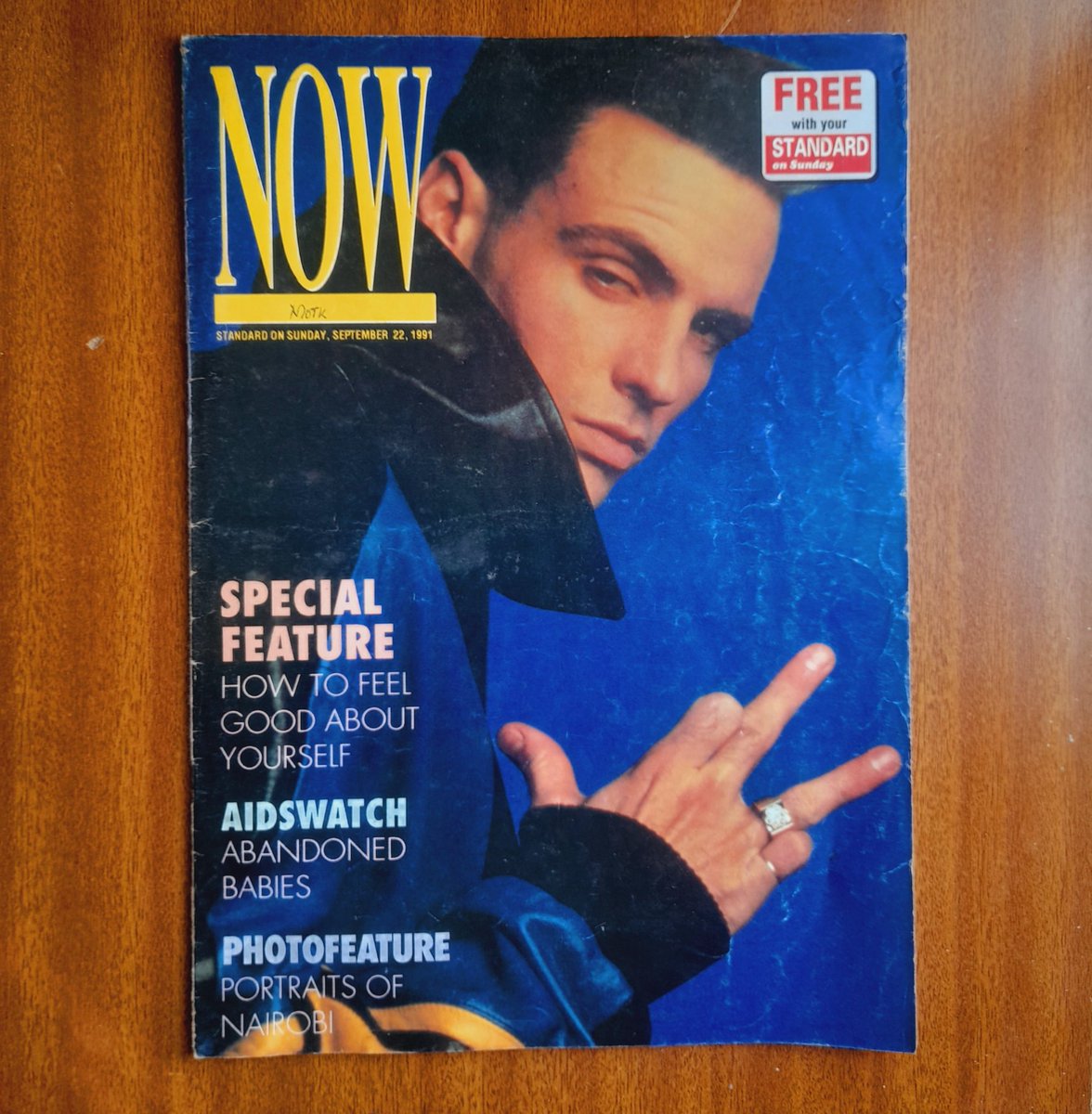 ianrae_m's tweet photo. NOW magazine was a special feature by the Standard media company and it was free in the Sunday Standard Newspaper 
This particular one is dated 22 September 1991
@QuietStorm254
 
@Arara_goa
 
@JudyAtieno
 
@ZitanyNeil
 
@wuodosur
 
@deemwaf
 
@lokassayatony
 
@munene_braxton https://t.co/XF2D0Ov8jk