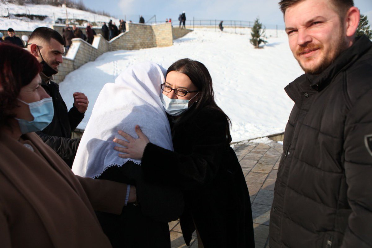 MelizaHaradinaj's tweet photo. On the 25th anniversary of the #Reçak massacre, while we commemorate the profound sacrifice of the innocent victims, it is disheartening to still bear witnessing the standing memorial only, but justice still unserved!

Regrettably, #Serbia persists in denying this heinous crime, and justice for #Kosovo remains elusive even after a quarter century!