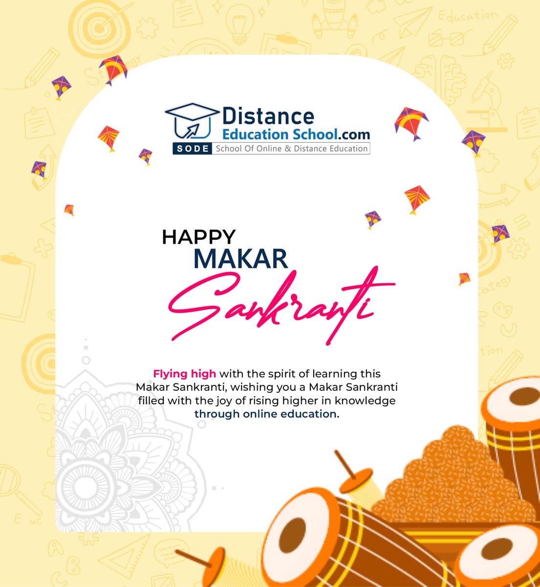 Soaring into Makar Sankranti with the joy of online learning! . #OnlineLearning #CourseSelection #EducationGoals #OnlineEducation #eLearning #DistanceLearning #makarsankranti #sankranti #festival #india #kitefestival #uttarayan #kites #happymakarsankranti #kiteflying